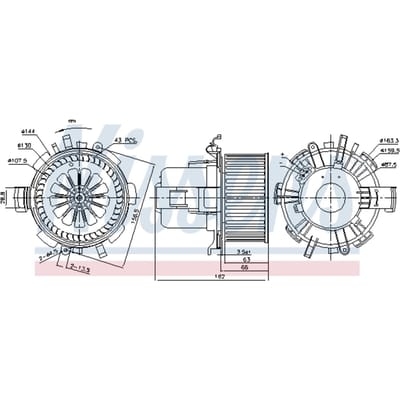 Binnenventilator NISSENS 87180