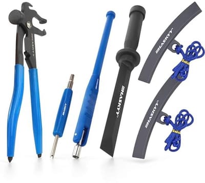 Bandenmontage Gereedschapsset - 6-delig - Inclusief Ventieldraaier, Ventieltrekker, Schraper en Velgrandbescherming