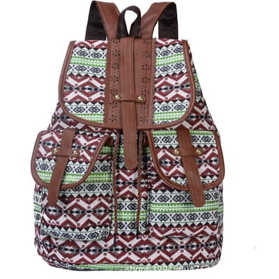 Sac à bandoulière polyvalent en Denim pour femmes, sac à bandoulière polyvalent de grande capacité en toile imprimé géométrique gray
