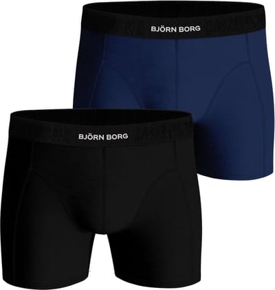 Björn Borg Bamboo Cotton Blend boxers - heren boxers normale lengte (2-pack) - multicolor
