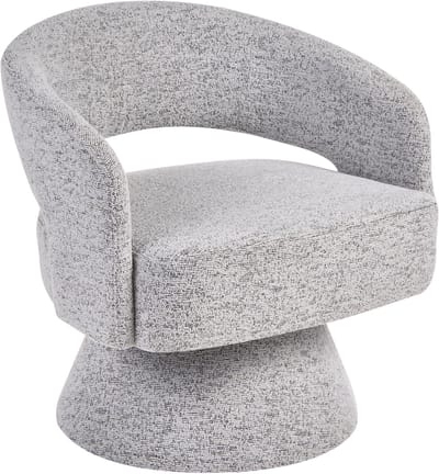 EIDAL - Draaifauteuil - Grijs - Polyester