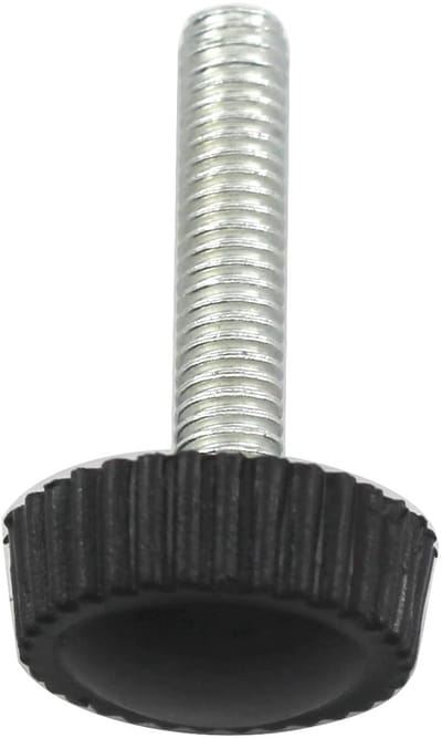 Dailygoods- Duimschroef 20 Stuks - M4x16 - Hoogwaardig Koolstofstaal - Zwart Kunststof Handvat - Anti-corrosie - Eenvoudig te Installeren - Schroefknop