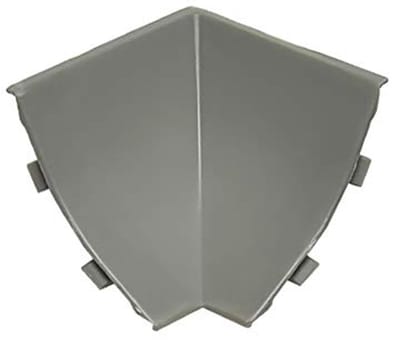 DQ-PP HOEKLIJST BINNENHOEK - Chroom - 23 x 23 mm - PVC - Keukenlijst Werkblad Afwerkingslijst Lijst Keuken Keukenafwerkingslijst Wandafwerkingslijst Tafelbladlijsten