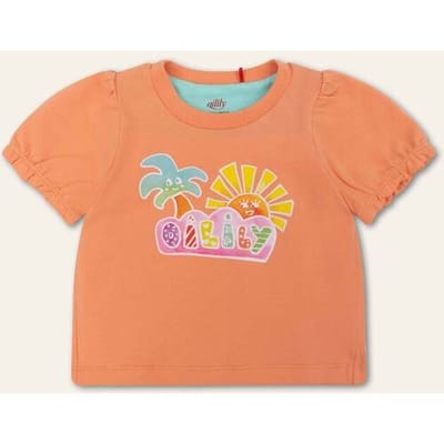 Oilily Tubby T-Shirt- maat80/18m Oranje Crush