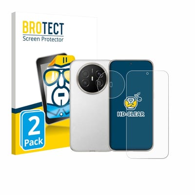 BROTECT - Screenprotector voor Huawei Mate 70 Air (Voor+Camera) - Folie Beschermfolie transparant 2 Stuks