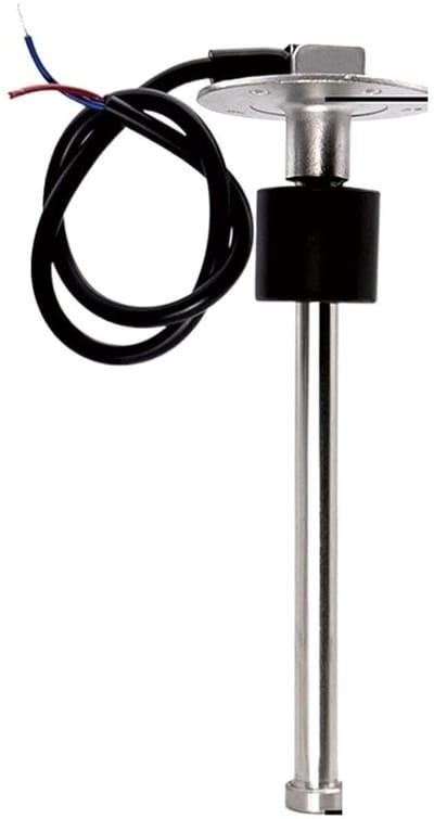 Brandstofmeter - Niveausensor Indicator - Tank Meten - Rood Verlicht LCD - 52mm - Zwart