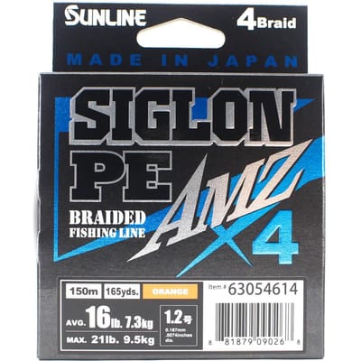 Sunline PE Line X4 Siglon AMZ 150M PE 1.2 16LB Oranje (0268) oranje