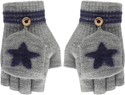 Dailygoods- Handschoenen Vingerloos - Kinderhandschoenen - Gebreid - Winterhandschoenen - Uniseks - Wasbaar tot 40 graden - Vingerloze Handschoenen