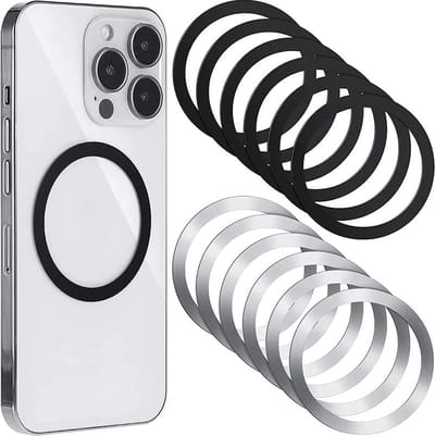 16x Metalen Ring - Sticker - Metalen Plaat - Magneet - Magnetisch - Universeel voor Telefoons en Hoesjes