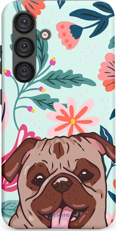 Casetastic Hoesje Geschikt voor Samsung S25 - Stijlvolle Beschermende Duo-layer Case - Mopslik