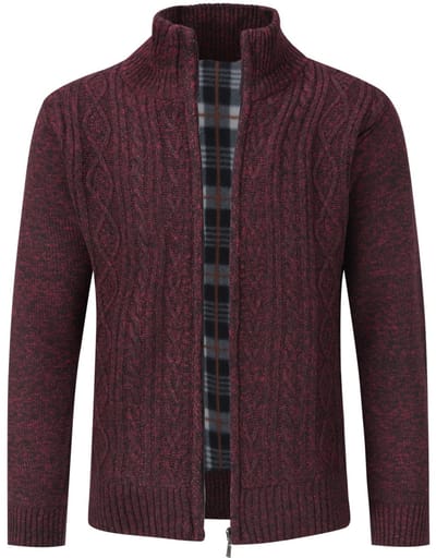 ALLTHEMEN Heren Trui Met Staande Kraag - Warme Vest - S