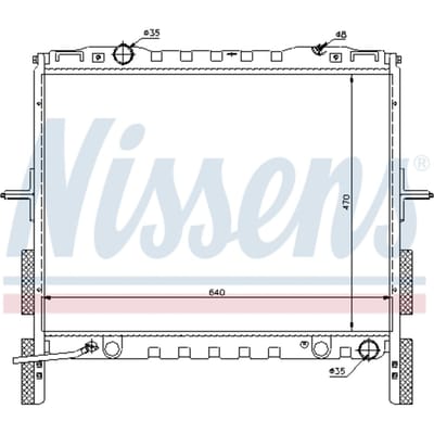 Radiator, motorkoeling NISSENS 66658