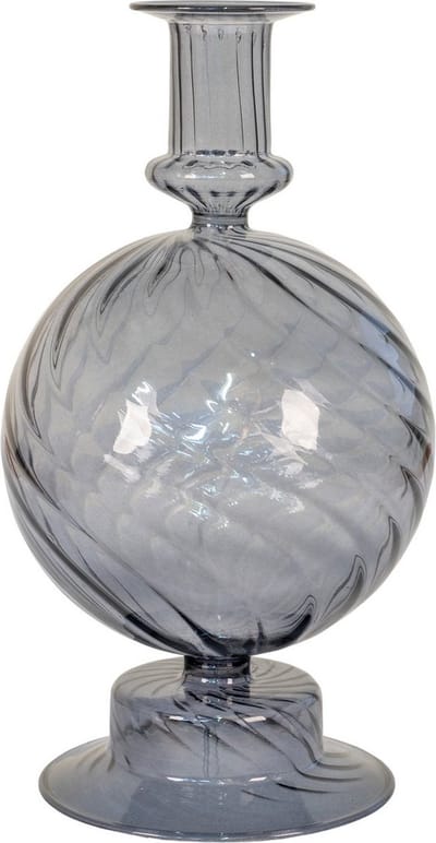 House Nordic Kaarsenhouder - Kaarsenhouder van blauw mondgeblazen borosilicaatglas Ã˜12x22 cm