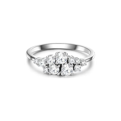 Glanzstücke München Dames-Damesring 925 Zilver Zirkonia 54 Zilver 32021168