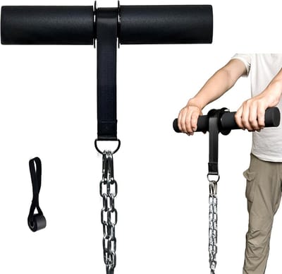 Onderarmversterkingsrol met dikke handgreep - polsroller voor krachttraining en core oefeningen