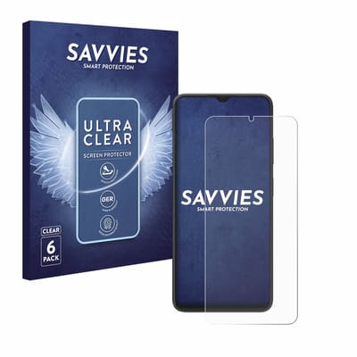 Savvies - Screenprotector voor Blackview Wave 8C - Folie Beschermfolie transparant 6 Stuks