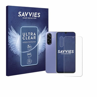 Savvies - Screenprotector voor Samsung Galaxy F17 (Voor+Camera) - Folie Beschermfolie transparant 18 Stuks