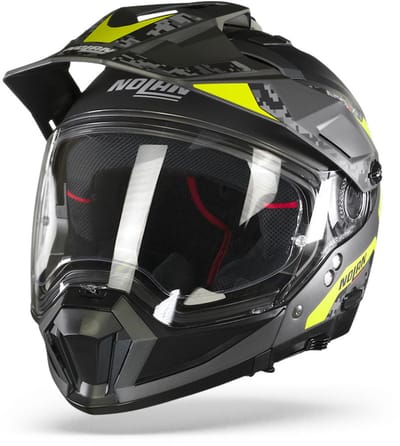 Nolan N70-2 X Torpedo N-Com 43 Mat Lava Grijs Geel Multihelm - Helm