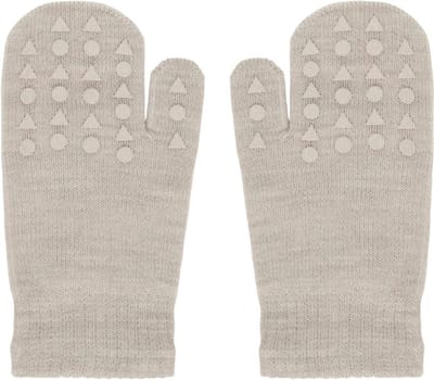 GoBabyGo Merino Wollen Grip Wanten Sand 0-3 Jaar