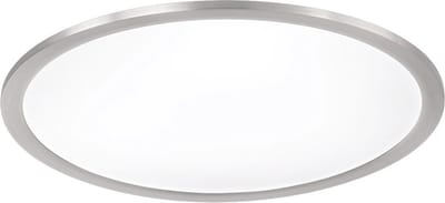 LED Plafondlamp WiZ - Smart LED - Trion Givon - 20W - Aanpasbare Kleur - Dimbaar - Afstandsbediening - Rond - Mat Nikkel - Aluminium