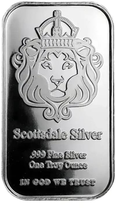 Exclusieve USA Scottsdale 1 Ounce Troy Replica | Bar Bullion Zilver Souvenir Munt | Coin Collection 1 OZ