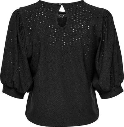 Jacqueline de Yong T-shirt Jdykristina Cathinka 2/4 Puff Top Jrs 15245616 Cloud Dancer Dames Maat - M