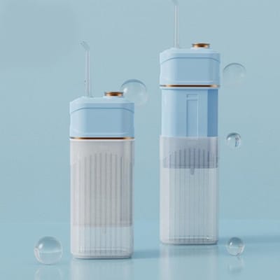 Draagbare waterflosser - Elektrische waterflosser - Dagelijkse mondverzorging - 3 reinigingsstanden - Compact en draagbaar - Blauw