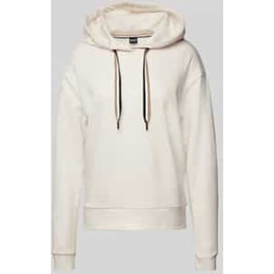 Hoodie met labelprint, model 'STRIPE'