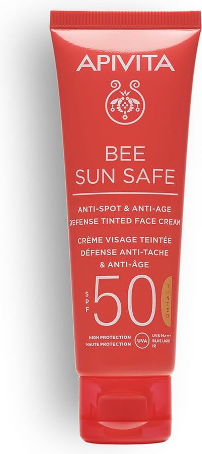 Apivita Suncare Crème Bee Sun Safe Defense Tinted Face Cream SPF50 50ml