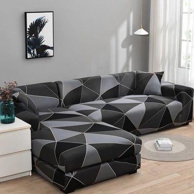 Elastische bankhoes voor woonkamer 1/2/3/4 zits bankhoes L-vormige hoekbankhoes Stretch hoes voor slaapbank fauteuil 1 Seater 90-140cm