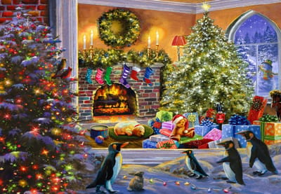 Bluebird Puzzle kerst legpuzzel A Magical View to Christmas - 1000 stukjes.