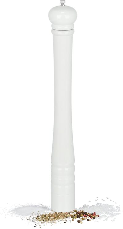 peper en zout molen set - handmatig - 51,5 cm - groot - wit