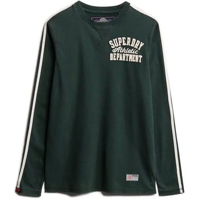 Superdry - Vintage Athletic gestreepte top met lange mouwen - Heren - Tops