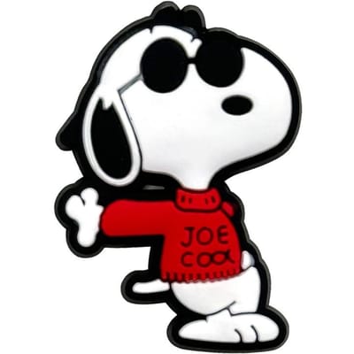 MINISO Grillige Snoopy Cartoon Schoenbedels Decoratieve Accessoires voor PVC Klompsandalen - Anime Geïnspireerde DIY Knutsels Accessoire black