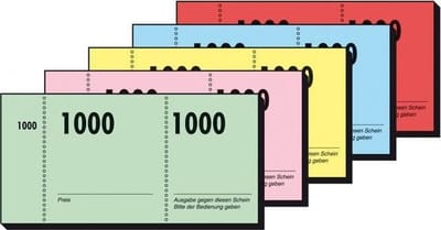 Sigel nummerblok - assorti 10 blok a 100 vel  - nr 1 t/m 1000 - SI-GN110
