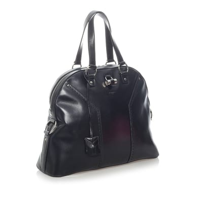 Vintage YSL Muse Leather Handbag Black