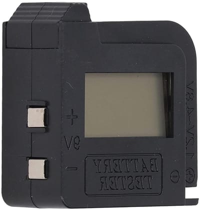 Digitale Batterijtester - Batterij Controleur - Batterijen Testen - LCD Display - Compact Ontwerp - Zwart