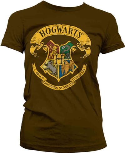 Harry Potter Dames Tshirt -XL- Hogwarts Crest Rood