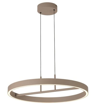 Freelight Livello Hanglamp LED 47Watt Ø60cm - Dimbaar - Crème - Ringlamp - Eettafellamp