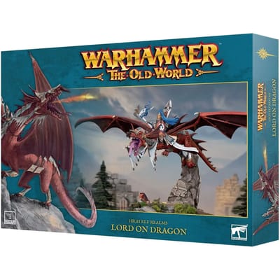 Beeldje Games Workshop Warhammer ToW - Royaumes des Hauts Elfes : Seigneur sur Dragon