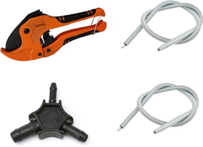 PEX & Meerlagenbuis Montage Set 16/20 – Kalibrator & Ontbramer + Buizenkniptang tot 42 mm + Inwendige Buigveren 16/20 – Installatieset Water & CV