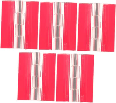Set van 5 Transparante Acryl Scharnieren - Plakband voor Acryl en Karton, Duurzaam en Breukvast voor Dozen en Meubels