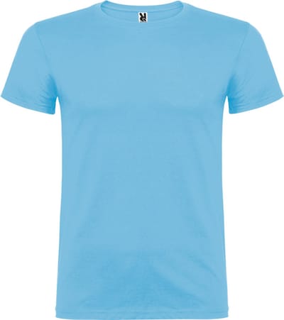 Hemels Blauw 5 pack t-shirts Roly Beagle maat S