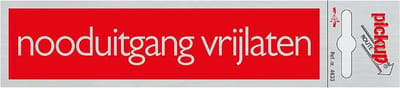 Pickup Route Alulook 165x44 mm - Nooduitgang vrijlaten