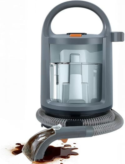 Florixa® Stoomreiniger Bank - Vlekkerreiniger - Tapijtreiniger - 1200W - 1750ML Schone Tank -Grijs - 30cm x 30cm x 35cm