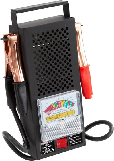 Accu Tester - Batterij Tester - Auto Onderhoud - Analoge Weergave - 100A - Zwart