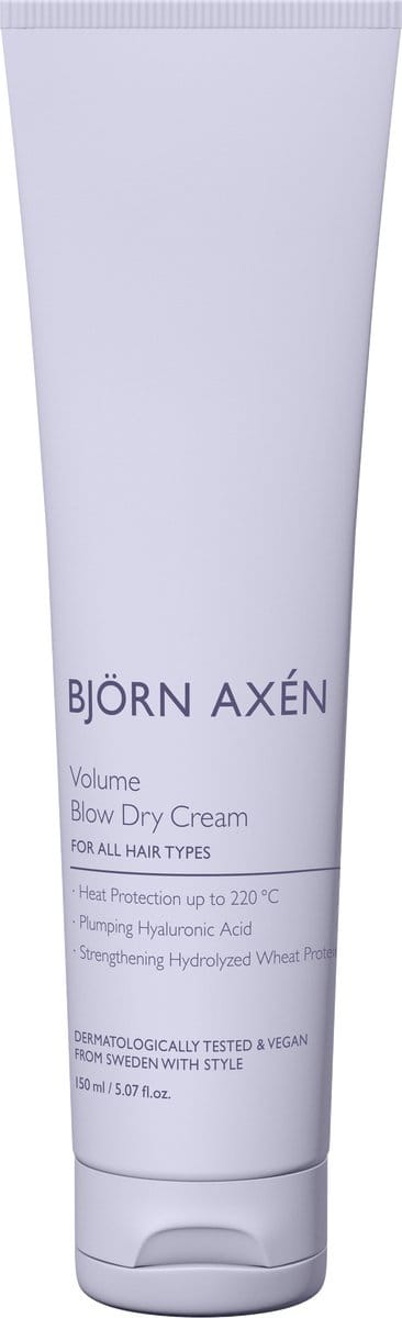 Björn Axén Volume Blow Dry Cream 150 ml – Volume-Boost & Versterkende Stylingcrème - Hydrateert & Geeft Body En Hold Bij Föhnen - Verrijkt Met Hyaluronzuur & Hydrolyzed Wheat Protein - Vegan & Dermatologisch Getest