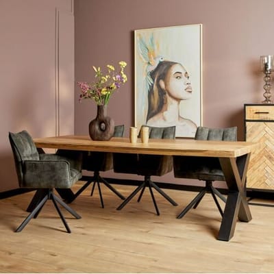 Mango eettafel 220 cm X poot