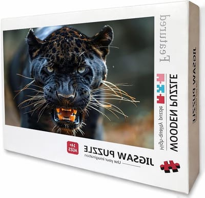 Houten Puzzel - Luipaard Puzzel - Ontspanning Thuis - Grote Afmeting - 5000 Stukjes - Gekleurd