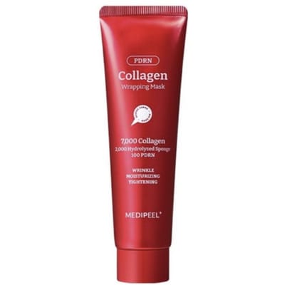 MEDI-PEEL Masque Enveloppant Collagen Glow 100ml | Masque Visage Peel-Off Raffermissant & Hydratant